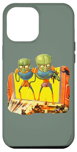 Aliens Attack Theater Klassische Science-Fiction-Kunst Hülle für iPhone 12 Pro Max von Wistful