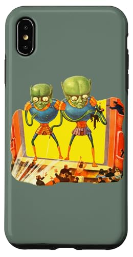 Aliens Attack Theater Klassische Science-Fiction-Kunst Hülle für iPhone XS Max von Wistful