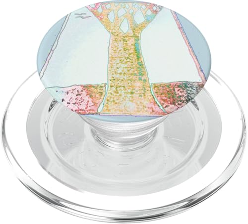 Artistic Tree Birds Trapez PopSockets PopGrip für MagSafe von Wistful
