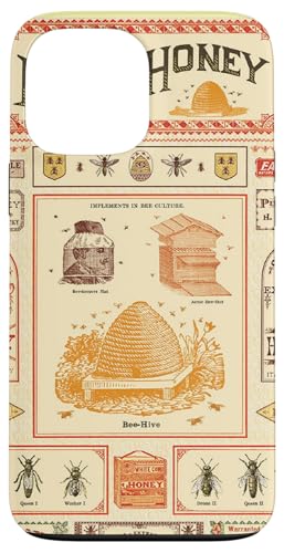 Bienen und Honig Vintage Antike Etiketten Hülle für iPhone 13 Pro Max von Wistful