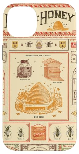 Bienen und Honig Vintage Antike Etiketten Hülle für iPhone 14 Plus von Wistful