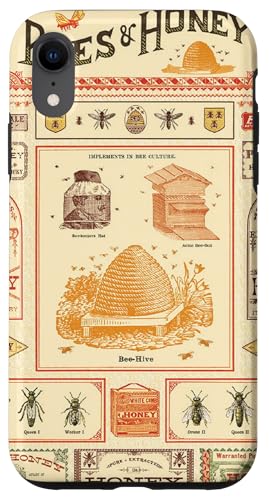 Bienen und Honig Vintage Antike Etiketten Hülle für iPhone XR von Wistful
