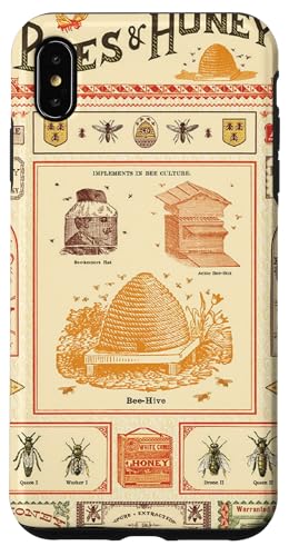 Bienen und Honig Vintage Antike Etiketten Hülle für iPhone XS Max von Wistful