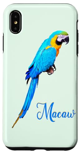 Blau und Gold Ara Papagei Vogel Foto Hülle für iPhone XS Max von Wistful