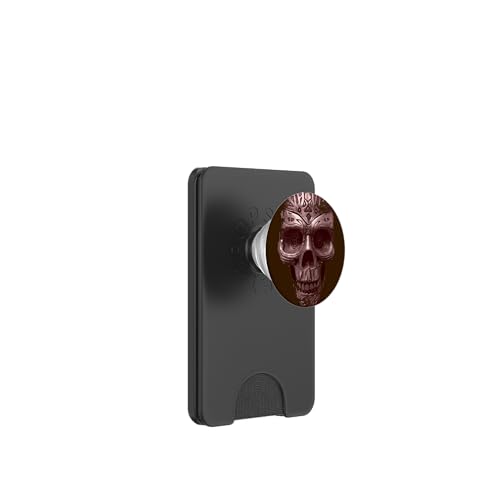 Geschnitzter Schädel Streetwear Horror PopSockets PopWallet für MagSafe von Wistful