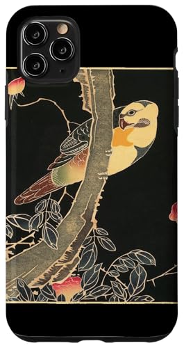 Jakuchu Papagei Rose Bush japanische Vogelkunst Hülle für iPhone 11 Pro Max von Wistful