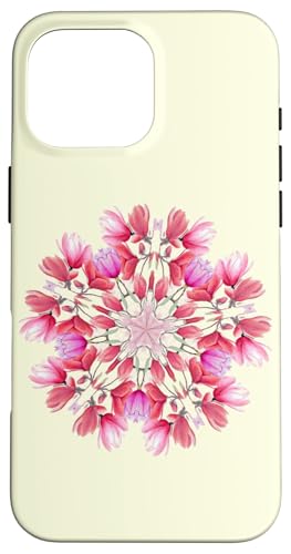 Rosa Blumen Stern Hülle für iPhone 16 Pro Max von Wistful