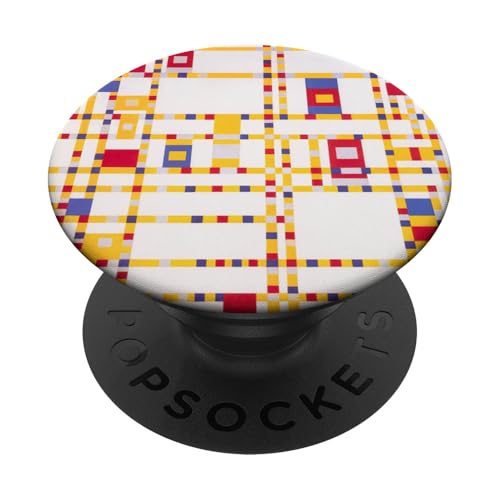 Rot Gelb Blau Weiß Quadrate Malerei Kunst PopSockets Klebender PopGrip Rot Gelb Blau Weiß Quadrate Malerei Kunst PopSockets Klebender PopGrip von Wistful