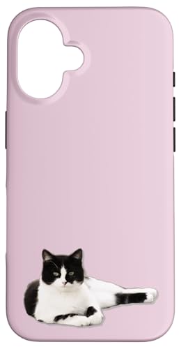 Schwarze und weiße Katze Hülle für iPhone 16 Schwarze und weiße Katze Hülle für iPhone 16 von Wistful