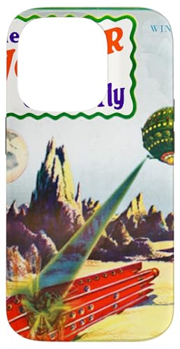 Science Wonder Quarterly 1930 Sci-Fi Magazin Hülle für iPhone 14 Pro von Wistful