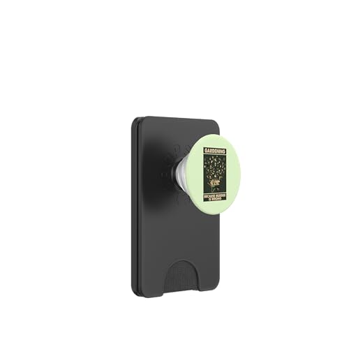 Vintage-Schild "Gardening Because Murder is Wrong" PopSockets PopWallet für MagSafe von Wistful