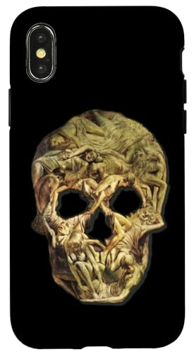 Virgil Finlay Der Totenkopf, Horror Hülle für iPhone X/XS von Wistful