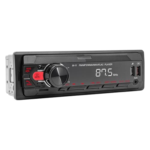 Autoradio/Radio - Single DIN Auto Stereo Receiver für Autos | Single-Din Auto Sttereo Bluetooth In mit Fernbedienung | Empfänger USB/SD/Audio MP3 Player/FM Radio von Wisylizv