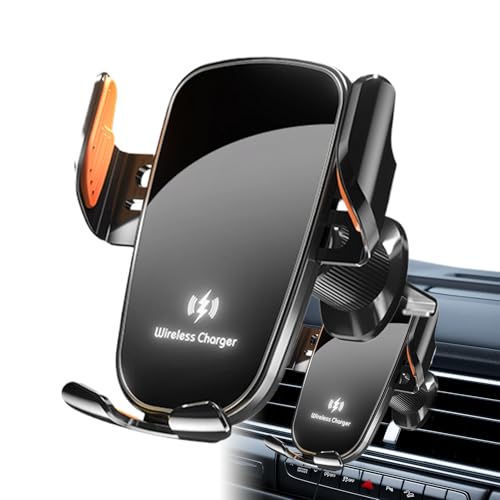 KFZ-Ladegerät-Halterung | Verstellbare KFZ-Handyhalterung - Kabellose Qi-Schnelllade-Lüftungsschlitz-Halterung | Auto-Clamping Anti-Rutsch | Universelle Kompatibilität für Smartphones | Ideal für KFZ-Ladegerät-Halterung | Verstellbare KFZ-Handyhalterung - Kabellose Qi-Schnelllade-Lüftungsschlitz-Halterung | Auto-Clamping Anti-Rutsch | Universelle Kompatibilität für Smartphones | Ideal für von Wisylizv