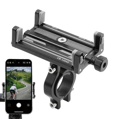 Wisylizv Fahrrad-Telefonhalterung - 360° drehbare Lenkerhalterung mit 4-Krallen-Design | Anti-Shake verstellbarer Handyhalter für Motorrad & Roller | Schnelle Installation für 2,3-3,4 Zoll Smartphones von Wisylizv