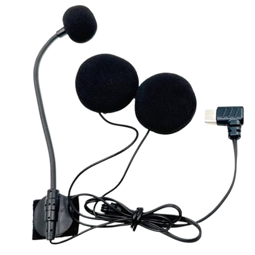 Wisylizv Motorrad-Headset, Motorrad-Mikrofon, Typ-C-Stecker, wasserdicht, High-Definition-Rauschunterdrückung, Kopfhörer für Streaming, Studio, Video Wisylizv Motorrad-Headset, Motorrad-Mikrofon, Typ-C-Stecker, wasserdicht, High-Definition-Rauschunterdrückung, Kopfhörer für Streaming, Studio, Video von Wisylizv