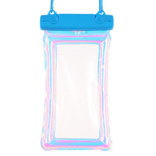 Wisylizv Wasserdichte Handytasche, buntes Laserr-TPU, aufblasbar, Airbagg-Hülle zum Schwimmen, Schnorcheln, Strandausflüge und Wasseraktivitäten, Touchscreen-kompatibel für Rafting und Tauchen von Wisylizv