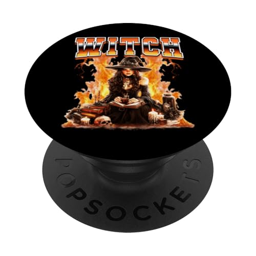 Hexe Halloween Gruselige 90er Jahre Bootleg Style PopSockets Klebender PopGrip Hexe Halloween Gruselige 90er Jahre Bootleg Style PopSockets Klebender PopGrip von Witch Halloween 90s Retro Bootleg Gifts