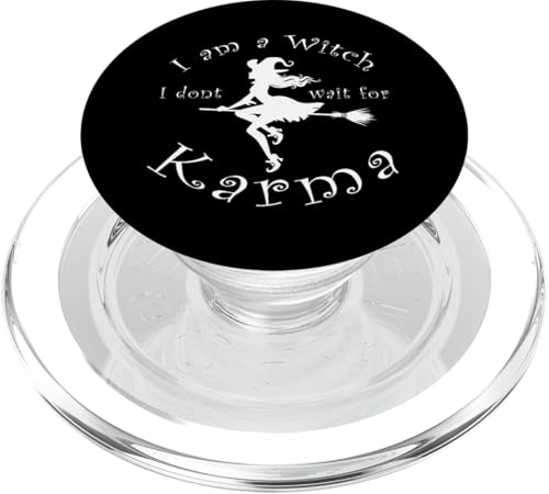 Witch Karma Halloween Funny PopSockets PopGrip: Ausziehbarer Sockel und Griff für Handys/Tablets mit Tauschbarem Top PopSockets PopGrip für MagSafe von Witch Karma DearPrint