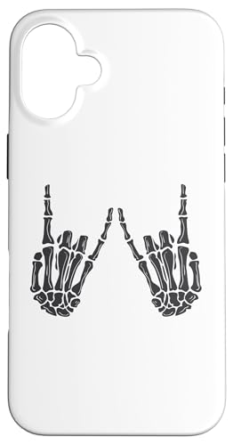 Skelett Hände Gothic Rocker Hands Halloween Rock Musik Hülle für iPhone 16 Plus Skelett Hände Gothic Rocker Hands Halloween Rock Musik Hülle für iPhone 16 Plus von Witchy Wardrobe