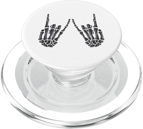 Skelett Hände Gothic Rocker Hands Halloween Rock Musik PopSockets PopGrip für MagSafe Skelett Hände Gothic Rocker Hands Halloween Rock Musik PopSockets PopGrip für MagSafe von Witchy Wardrobe