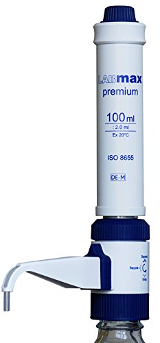 Dispenser, Labmax premium, rekalibrierbar, 0 Prozent Reagenzienverlust, DE-M, 10.0 mL-100.0 mL von Witeg