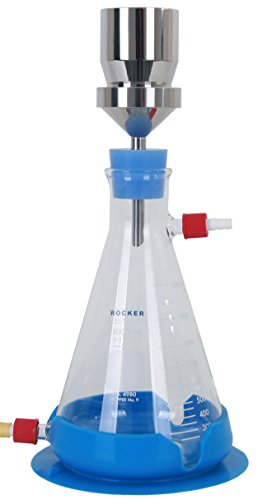 Labor-Filtrationsset VF2 aus Edelstahl, 100ml Ø47mm (Spin-lock), komplett mit Glas-Auffangkolben (1000ml), Stopfenanschluss von Witeg