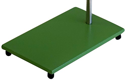 Stativplatte 210 x 130 mm, Gewinde M10, ein Fuss verstellbar, Stahl grün lackiert, Gewicht 1,8 KG von Witeg