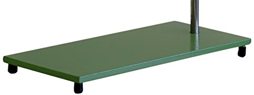 Stativplatte 300 x 150 mm, Gewinde M10, ein Fuss verstellbar, Stahl grün lackiert, Gewicht 2,2 KG von Witeg