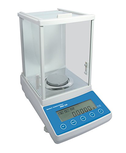 Witeg Analysewaage WBA-220 0.1mg - 220g Ø80mm, mit Windschutz aus Glas, Zähl- und Wiegefunktion, verschieden Gewichtsmodi (g, ct) von Witeg