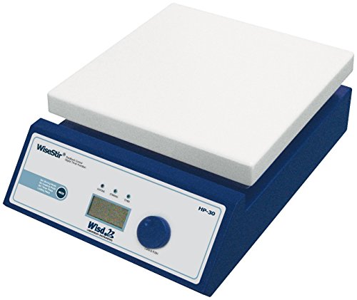 Witeg Heizplatte HP-30D Set digital 260x260mm 380°C, mit Temperaturfühler und Haltestange, zum Trocknen von Proben und Heizanwendungen von Witeg