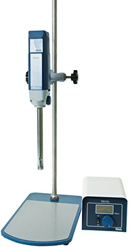 Witeg Homogenisator HG-15D-Set-B digital 2.000-27.000U/min, mit Dispergierwerkzeug 1025 für 50-2500ml und Stativ, für Flüssigkeits- und Gewebeproben von Witeg