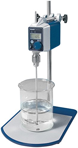Witeg Labor-Rührwerk HT-50DX-Set 40L 50-1000U/min, digitale Steuerung, hohes Drehmoment, inkl. Propeller-Rührer PL020, Klemme und Stativ, LCD-Display von Witeg