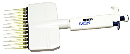 Witeg Pipette WITOPET economy, höchste Präzision und Genauigkeit, preiswerte Einkanalpipette, ideal für Einsteiger, DE-M, 0.5 µL-10 µL von Witeg