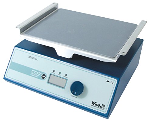 Witeg Wippschüttler RK-1D 290x200mm 5-50U/min, inklusive Tablar, LCD-Anzeige, 10 Stufen, 6 Programme, für Gelfärbung, Entfärbung, Blotting, etc. von Witeg