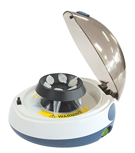 Witeg Zentrifuge CF-5 5.500 U/min, inklusive zwei Rotoren für Reaktionsgefäße, ideal für DNA- und RNA-Anwendungen, Miniprep-Kit und weitere von Witeg