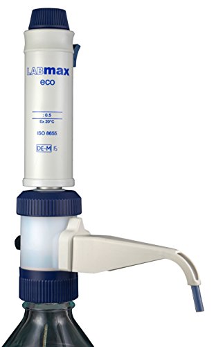 witeg Flaschenaufsatz-Dispenser Labmax eco 10,0-100,0ml, 0% Reagenzienverlust beim Arbeiten, absolut tropffreie Halteposition, made in Germany von Witeg