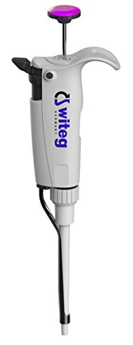 witeg Mikroliterpipette WITOPET premium, 500-5000 µl, höchste Genauigkeit und Präzision, ergonomisches Design, optimales Gewicht, geringer Kraftaufwand, DE-M, made in France von Witeg