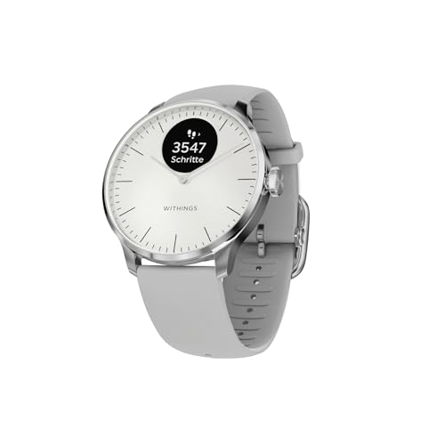 Withings ScanWatch Light – Hybrid Smartwatch, 24/7 Herzüberwachung, Aktivitätstracking, Zyklusverfolgung, Schlafüberwachung, Connected GPS, 30 Tage Akkulaufzeit, Android & Apple kompatibel Withings ScanWatch Light – Hybrid Smartwatch, 24/7 Herzüberwachung, Aktivitätstracking, Zyklusverfolgung, Schlafüberwachung, Connected GPS, 30 Tage Akkulaufzeit, Android & Apple kompatibel von Withings