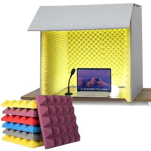 Tragbare Schallaufnahme AbschirmboxIsolationska bine hochdichter, absorbierender Schaumstoff für Studio Recording Mikrofon Isolation Panel für Live-Studios, Studio, Blog von Witriolik