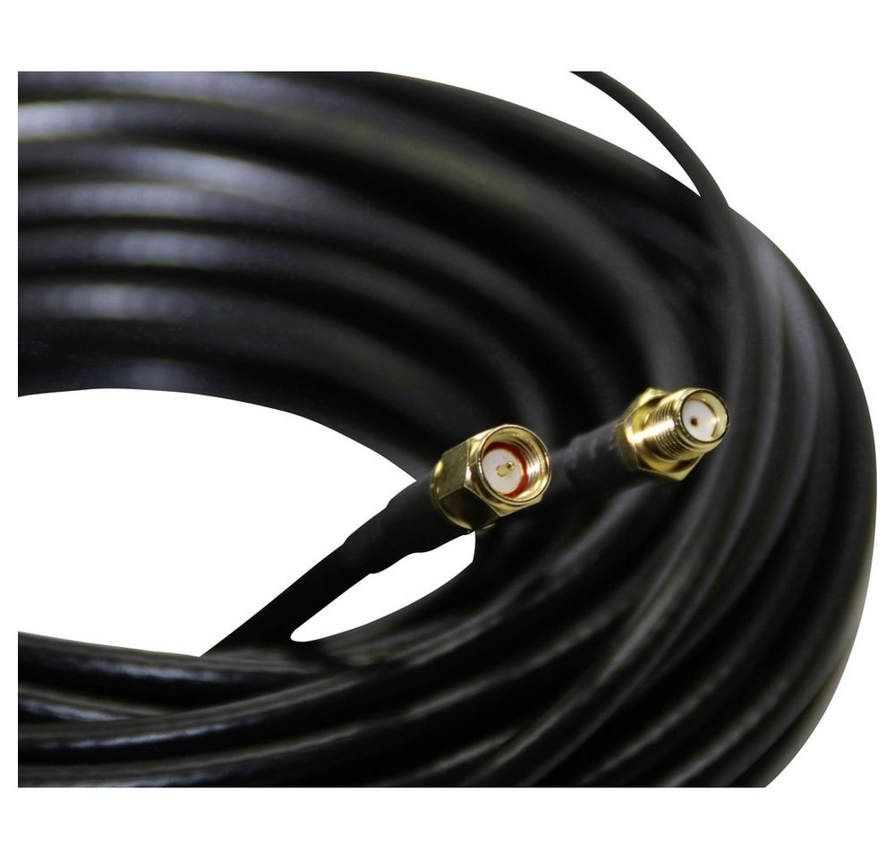 Wittenberg Antennen Wittenberg Antennen 10 m Antennenkabel SMA-Buchse, SMA-Stecker P-10310 Smartphone-Kabel, (10 cm) von Wittenberg Antennen