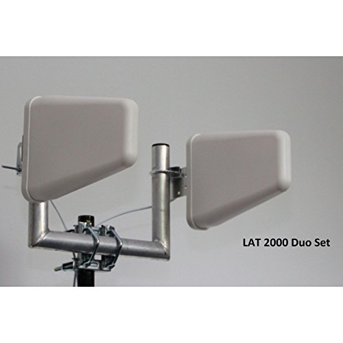 Wittenberg LAT 2000 Duo Set Universalantenne für alle Netze, 790-2690 MHz, weiß von Wittenberg