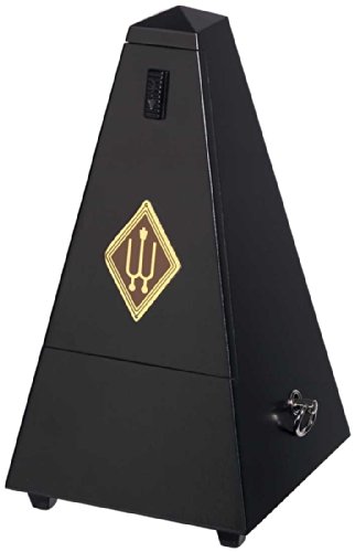 Wittner Metronom 806M Holzgehäuse ohne Glocke Taktell Pyramidenform schwarz matt von Wittner