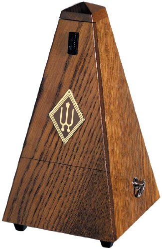 Wittner Metronom 808 Holzgehäuse ohne Glocke Taktell Pyramidenform Eiche braun matt von Wittner