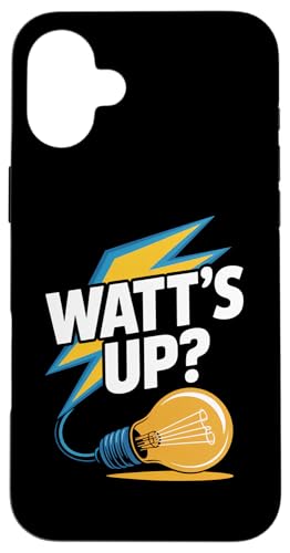 Watt's Up Glühbirne Humor Funny Slogan Hülle für iPhone 16 Plus Watt's Up Glühbirne Humor Funny Slogan Hülle für iPhone 16 Plus von Witty Electrical Humor Puns Enthusiasts