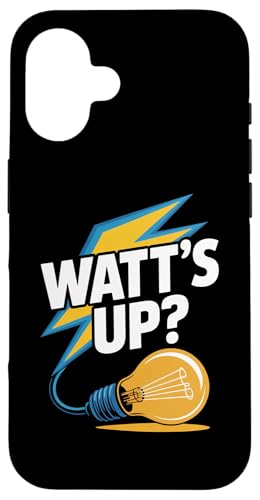 Watt's Up Glühbirne Humor Funny Slogan Hülle für iPhone 16 Watt's Up Glühbirne Humor Funny Slogan Hülle für iPhone 16 von Witty Electrical Humor Puns Enthusiasts