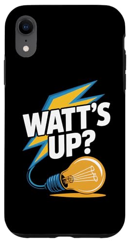 Watt's Up Glühbirne Humor Funny Slogan Hülle für iPhone XR Watt's Up Glühbirne Humor Funny Slogan Hülle für iPhone XR von Witty Electrical Humor Puns Enthusiasts