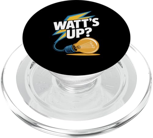 Watt's Up Glühbirne Humor Funny Slogan PopSockets PopGrip für MagSafe Watt's Up Glühbirne Humor Funny Slogan PopSockets PopGrip für MagSafe von Witty Electrical Humor Puns Enthusiasts