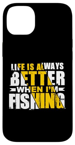 Das Leben ist immer besser, wenn ich fische Hülle für iPhone 14 Plus von Witzige Angel Designs für Angler & Fischer