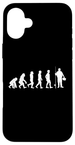 Evolution die Entwicklung des Menschen zum Angler Hülle für iPhone 16 Plus von Witzige Angel Designs für Angler & Fischer
